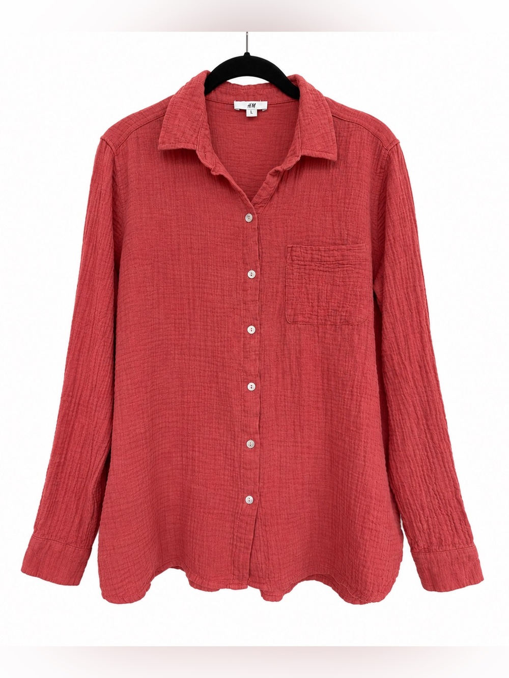 Jessica Simpson Ladies Crinkles Button Front Shirt 100% Cotton
